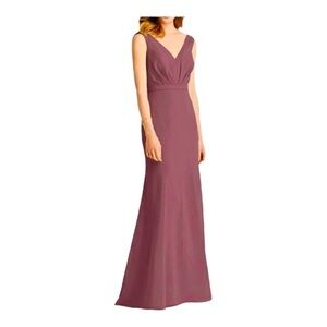 Jenny Packham JP1032 Cowl Back Formal Dress - Burgundy NWT